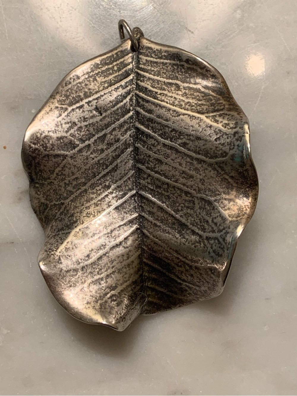Thai silver leaf charm pendant